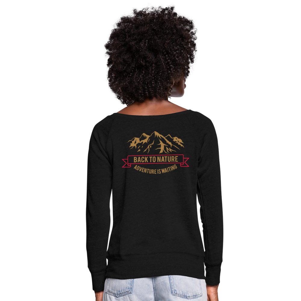 Sudadera con escote drapeado"I'm a Bully" - black