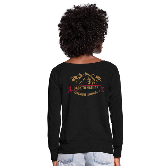 Sudadera con escote drapeado"I'm a Bully" - black