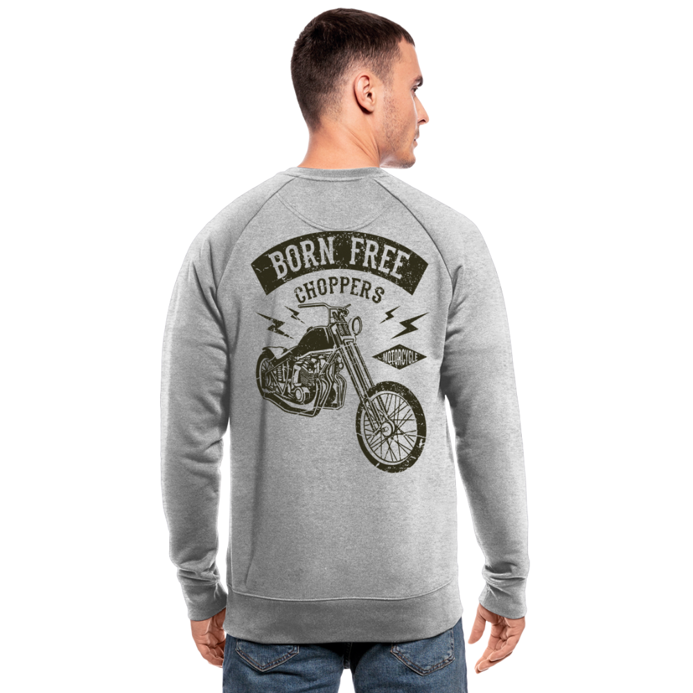 Sudadera ecológica de Stanley & Stella"born free choppers" - heather grey