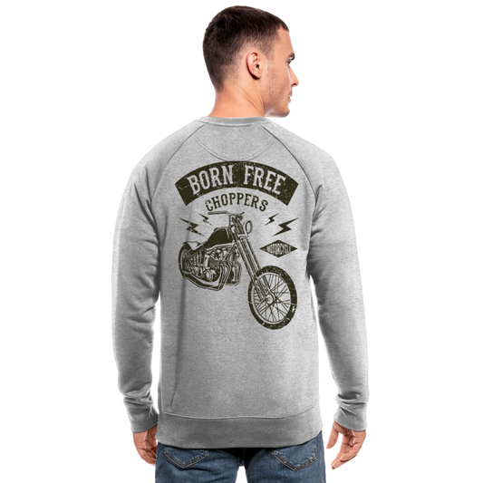 Sudadera ecológica de Stanley & Stella"born free choppers" - heather grey