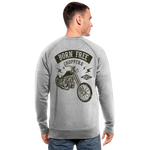 Sudadera ecológica de Stanley & Stella"born free choppers" - heather grey