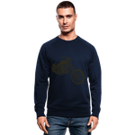 Sudadera ecológica de Stanley & Stella"born free choppers" - navy