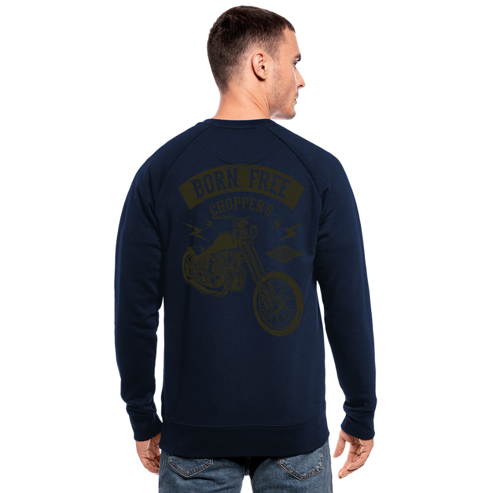 Sudadera ecológica de Stanley & Stella"born free choppers" - navy