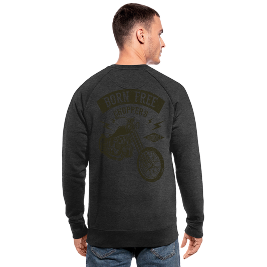 Sudadera ecológica de Stanley & Stella"born free choppers" - dark grey heather