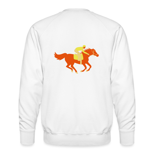 Sudadera premium"Horse" - white