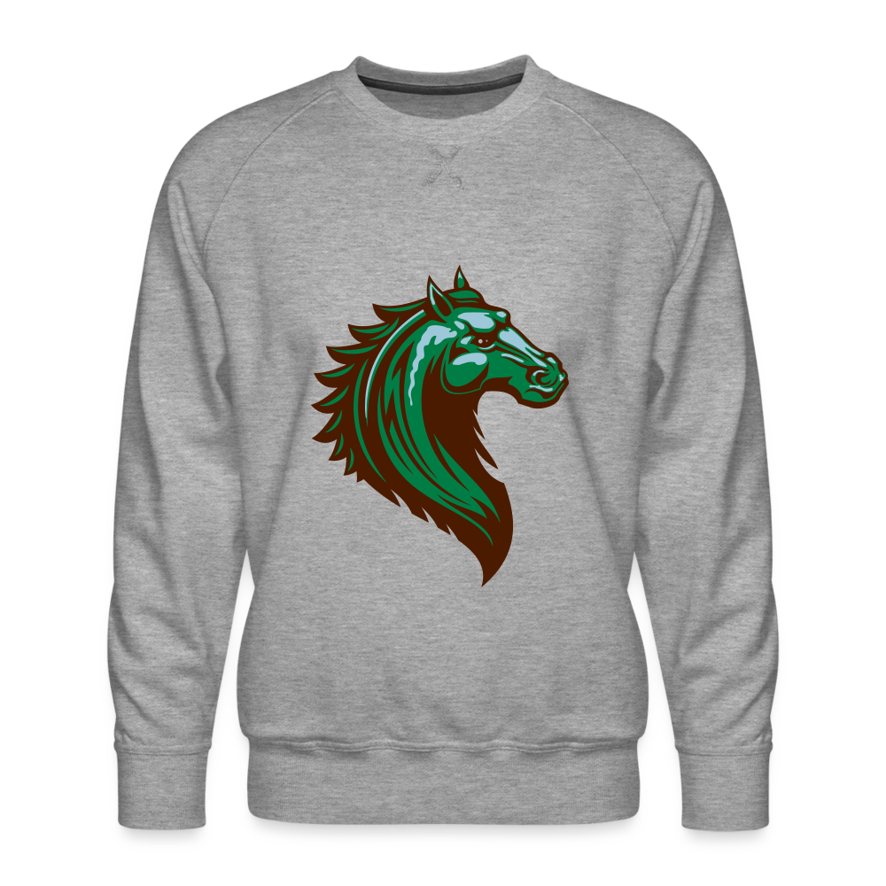 Sudadera premium"Horse" - heather grey