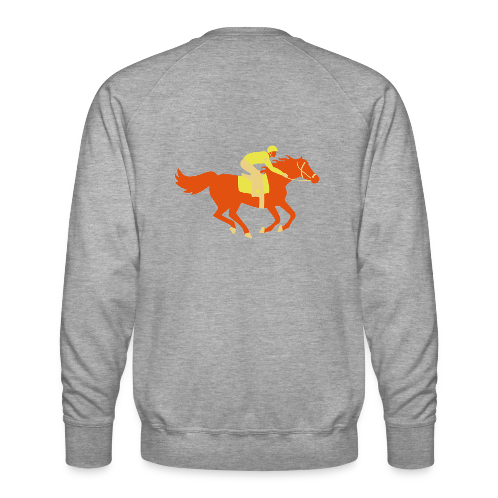 Sudadera premium"Horse" - heather grey