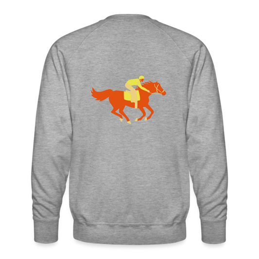 Sudadera premium"Horse" - heather grey