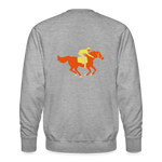 Sudadera premium"Horse" - heather grey