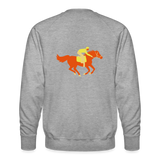 Sudadera premium"Horse" - heather grey