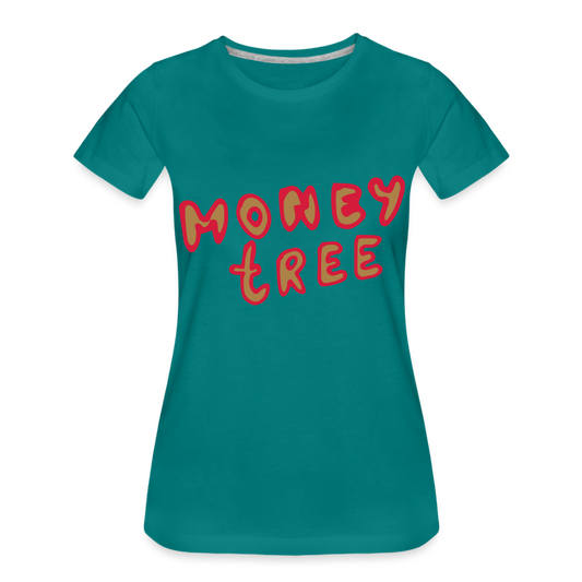 Camiseta premium"Money tree" - diva blue