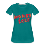 Camiseta premium"Money tree" - diva blue