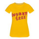 Camiseta premium"Money tree" - sun yellow