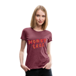 Camiseta premium"Money tree" - heather burgundy