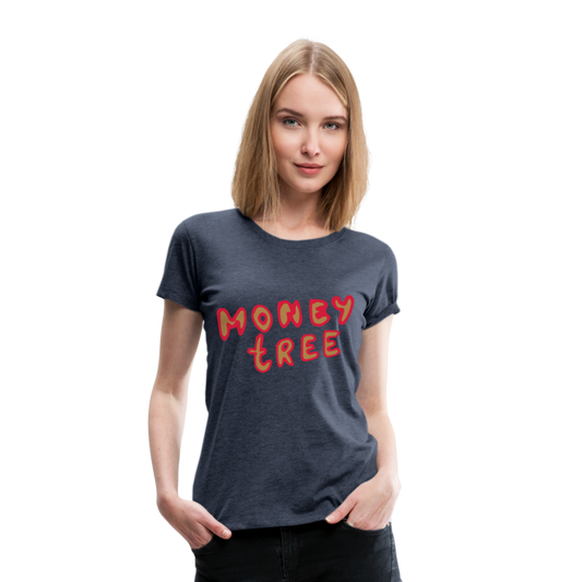 Camiseta premium"Money tree" - heather blue