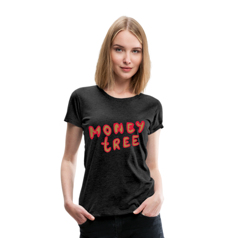 Camiseta premium"Money tree" - charcoal grey