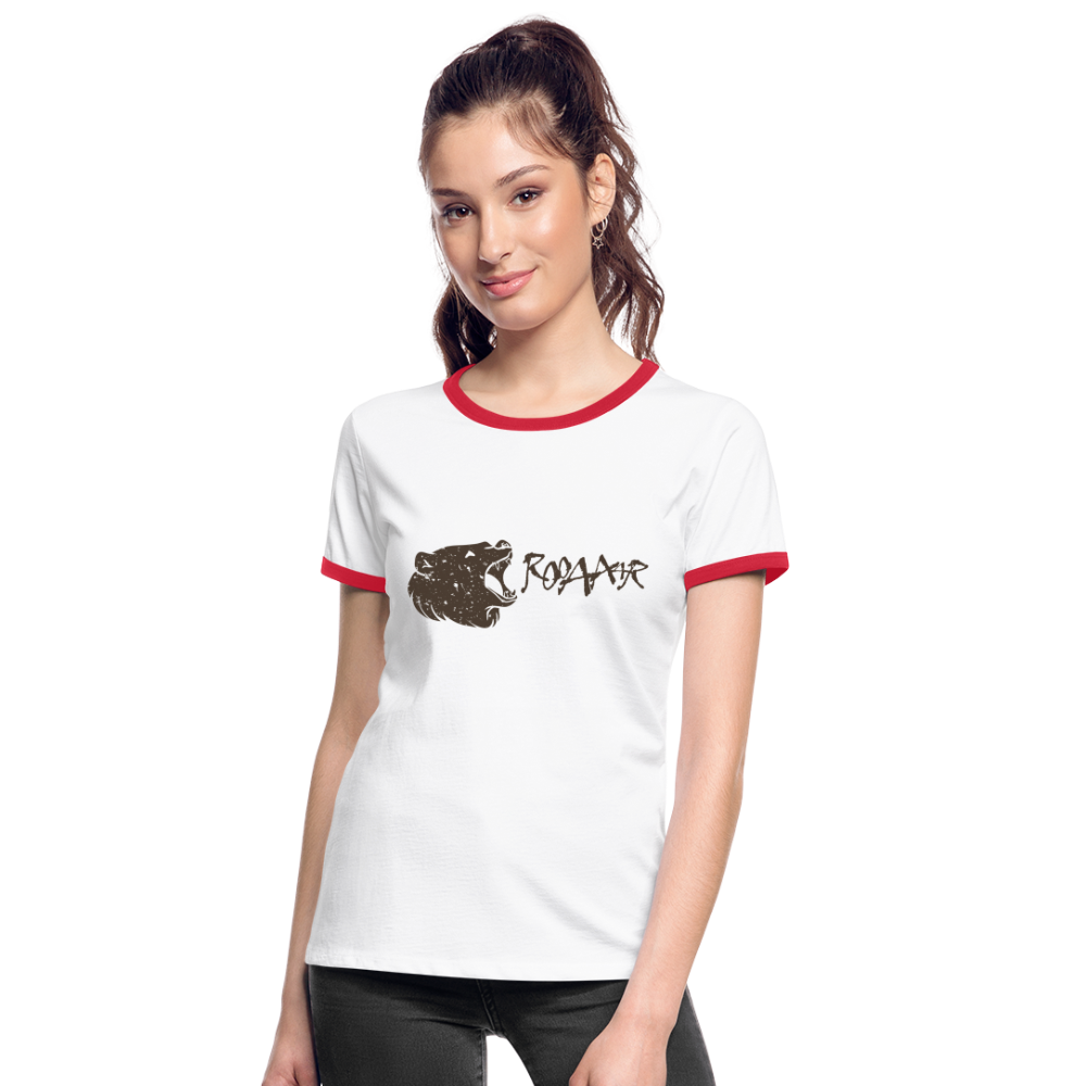 Camiseta contraste"Bear" - white/red