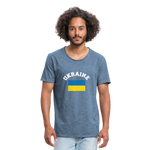 Camiseta vintage"ukraine flag distwhite" - vintage denim