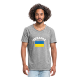 Camiseta vintage"ukraine flag distwhite" - vintage grey