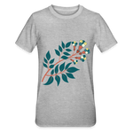 Camiseta en polialgodón unisex"Flower branch" - heather grey