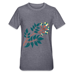 Camiseta en polialgodón unisex"Flower branch" - heather navy