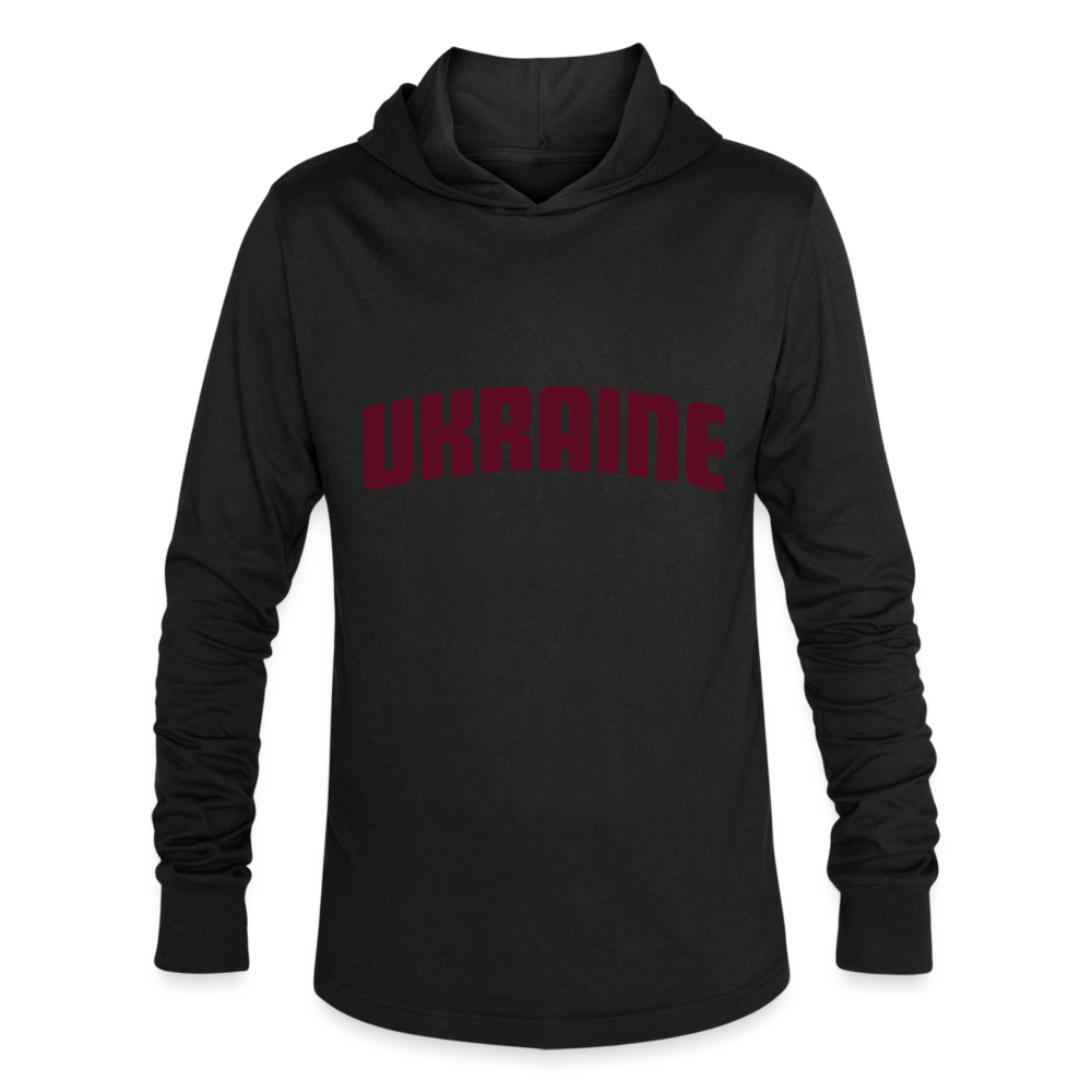 Camiseta con capucha triblend unisex"stand with ukraine black" - black