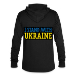 Camiseta con capucha triblend unisex"stand with ukraine black" - black