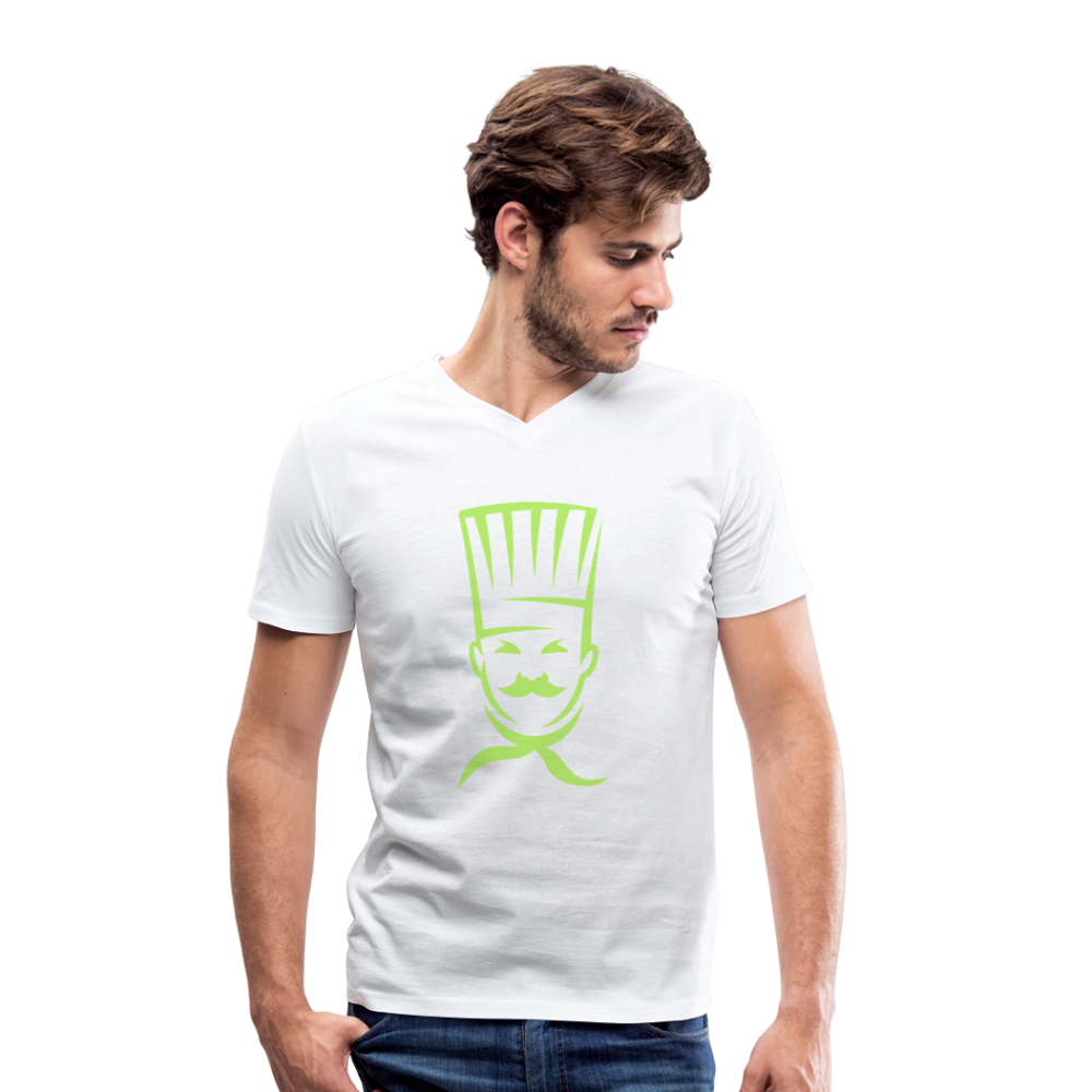 Camiseta ecológica con cuello de pico de Stanley & Stella"cook" - white