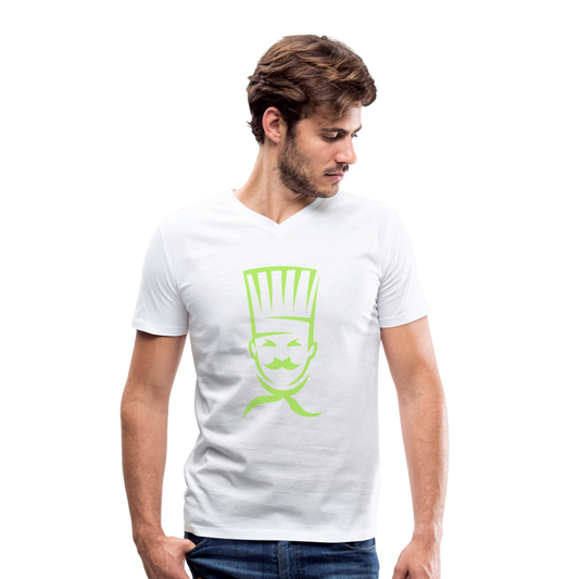 Camiseta ecológica con cuello de pico de Stanley & Stella"cook" - white