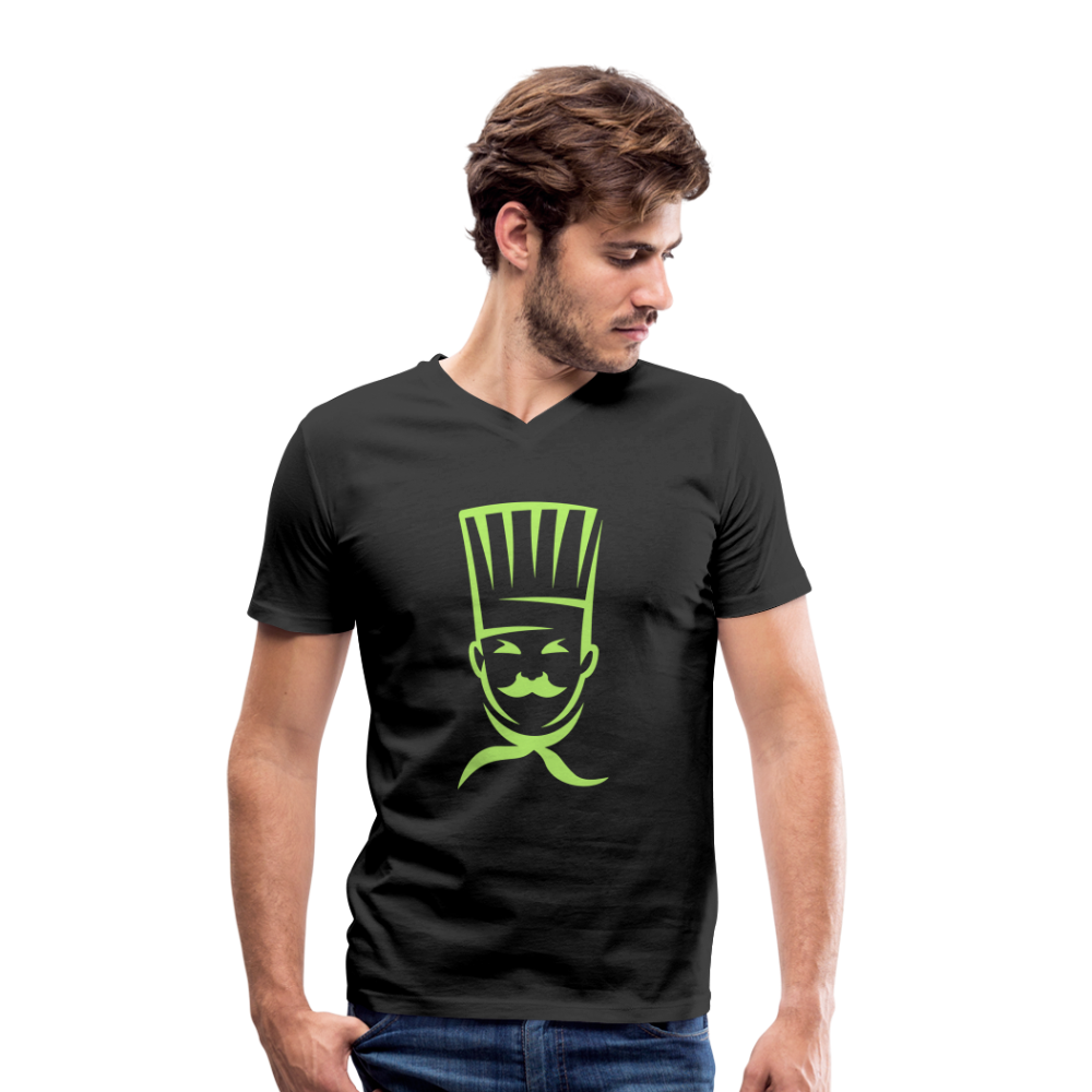 Camiseta ecológica con cuello de pico de Stanley & Stella"cook" - black