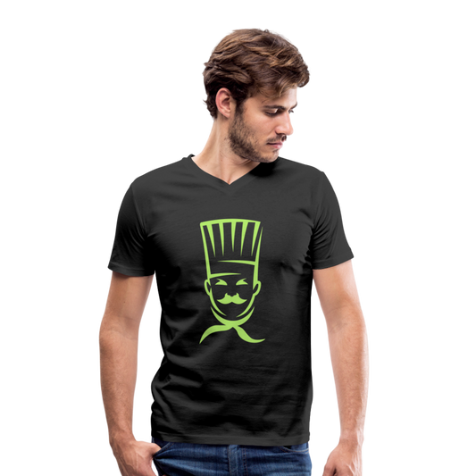 Camiseta ecológica con cuello de pico de Stanley & Stella"cook" - black