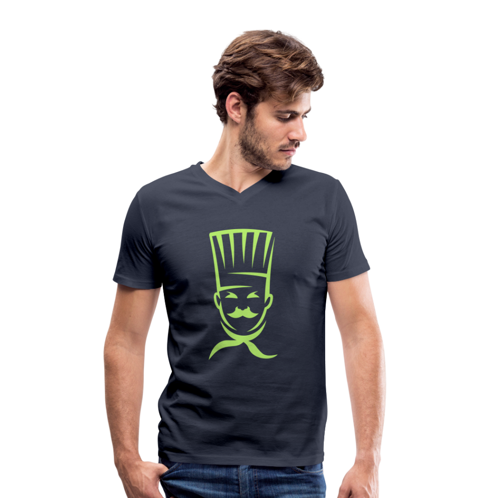 Camiseta ecológica con cuello de pico de Stanley & Stella"cook" - navy