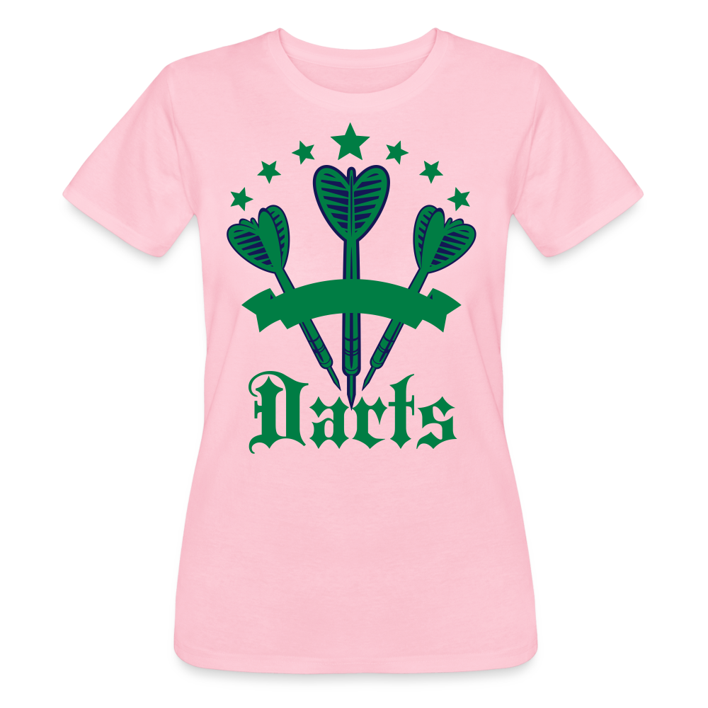 Camiseta de Bella + Canvas"darts logo" - pink lady