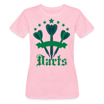 Camiseta de Bella + Canvas"darts logo" - pink lady