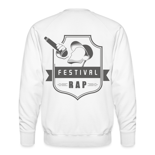 Sudadera premium"festival rap" - white