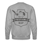 Sudadera premium"festival rap" - heather grey