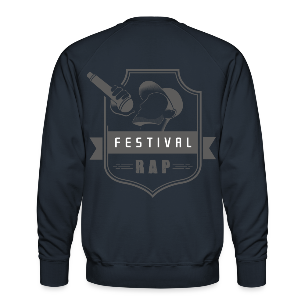 Sudadera premium"festival rap" - navy