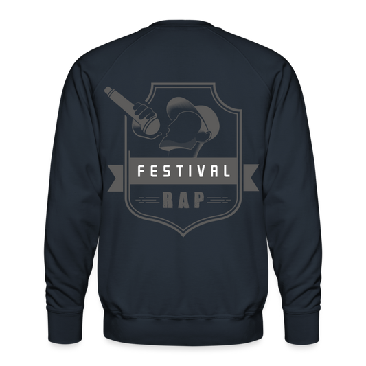 Sudadera premium"festival rap" - navy