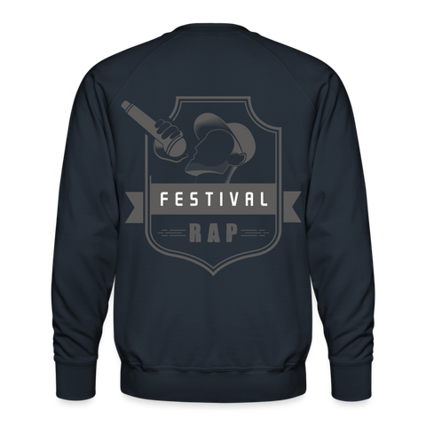 Sudadera premium"festival rap" - navy