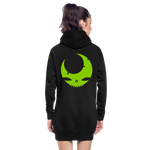 Sudadera vestido con capucha"skull" - black