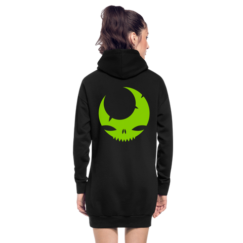 Sudadera vestido con capucha"skull" - black