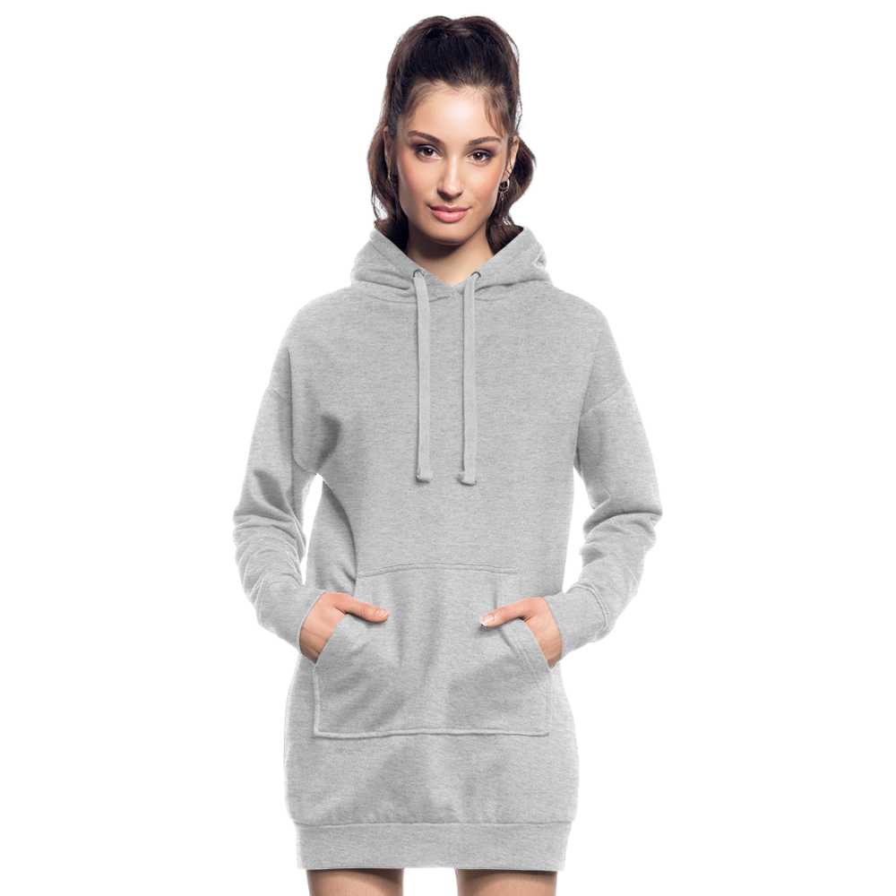 Sudadera vestido con capucha"skull" - heather grey