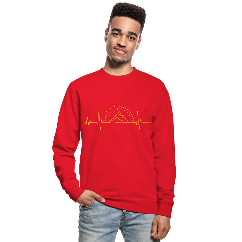 Sudadera unisex"Born to be strong" - red