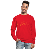 Sudadera unisex"Born to be strong" - red