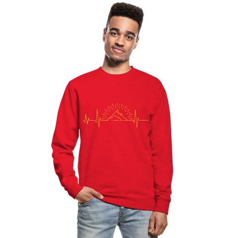 Sudadera unisex"Born to be strong" - red