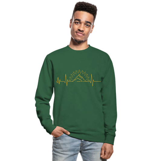 Sudadera unisex"Born to be strong" - green