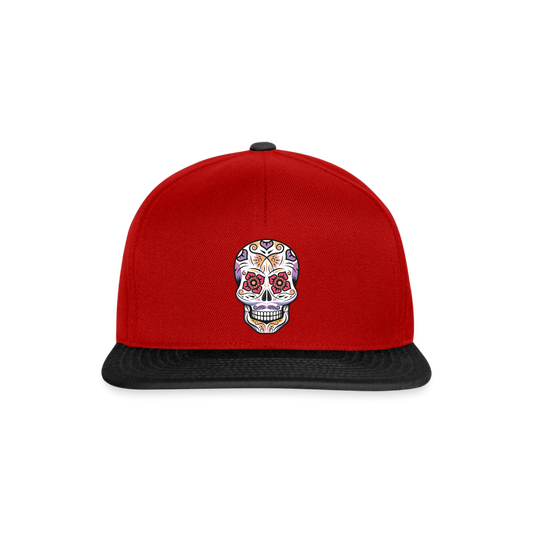 Gorra Snapback"skull" - red/black