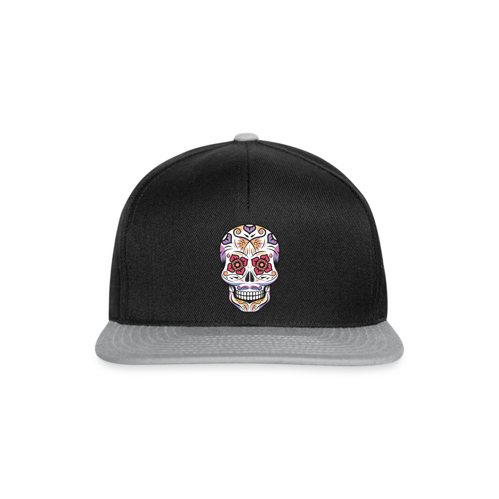 Gorra Snapback"skull" - black/grey