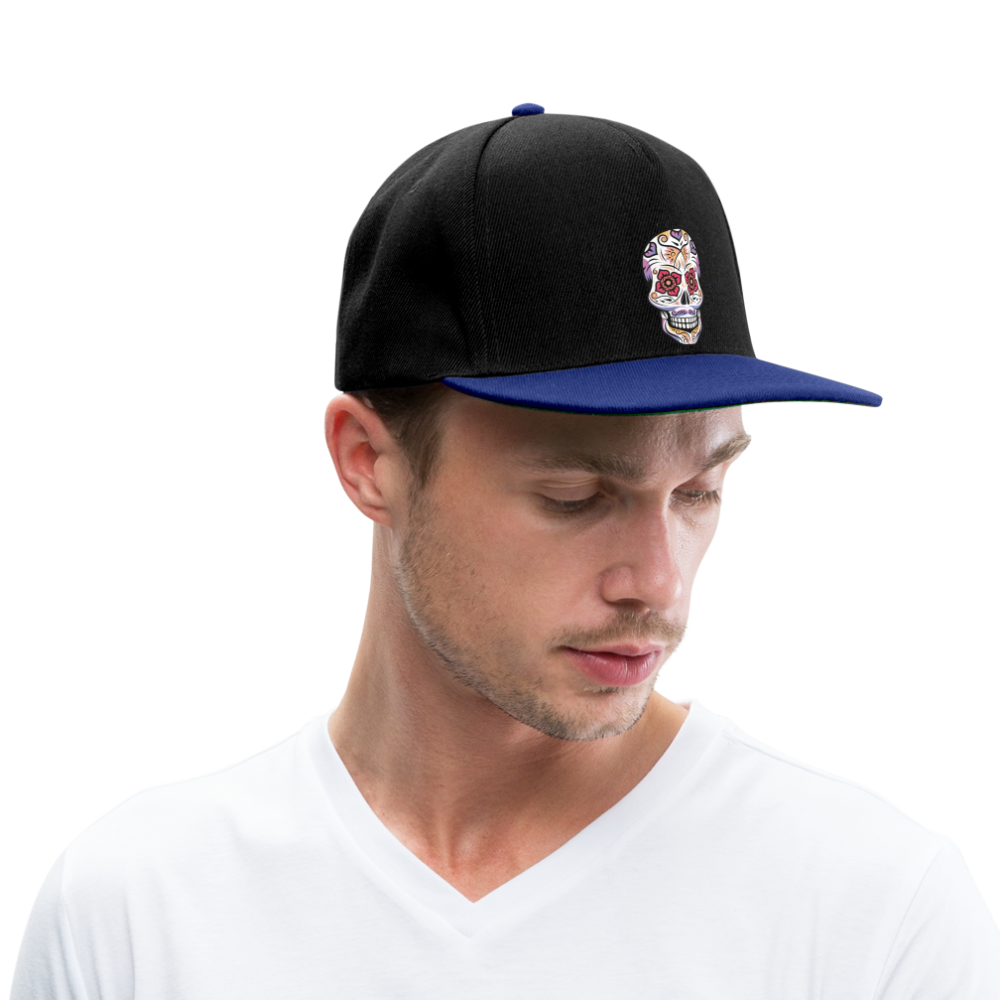Gorra Snapback"skull" - black/bright royal