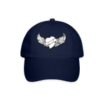 Gorra béisbol"Tattoo winged heart" - blue/blue